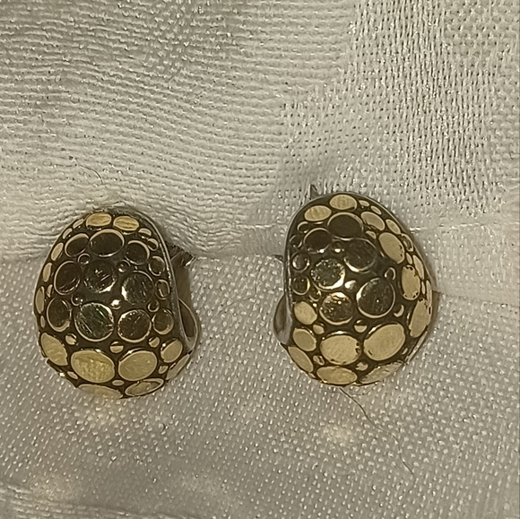 John Hardy Dot Collection Buddah Belly Huggie Hoop...